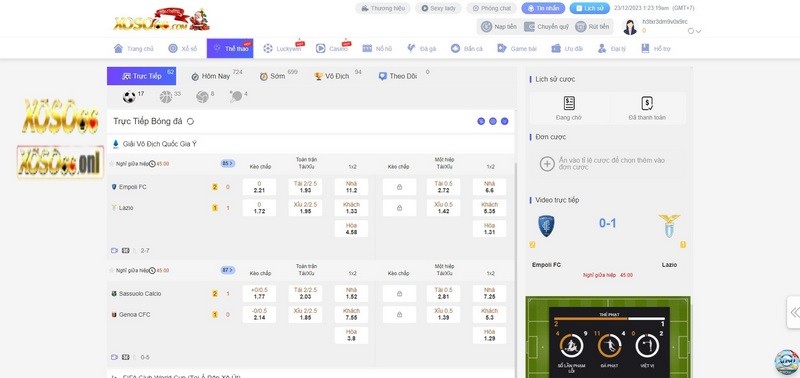 Sảnh cược thể thao xoso66