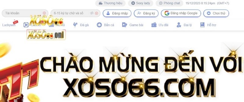 Xác nhận thông tin đăng nhập xoso66